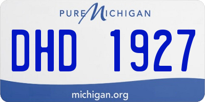 MI license plate DHD1927