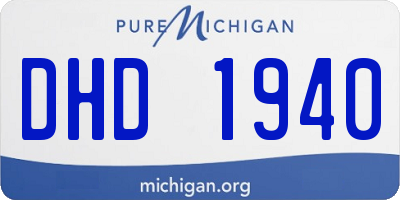 MI license plate DHD1940