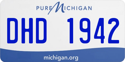 MI license plate DHD1942