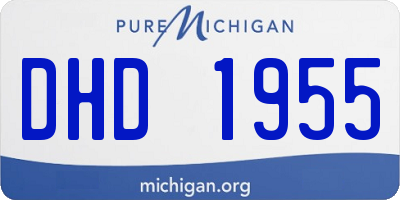 MI license plate DHD1955