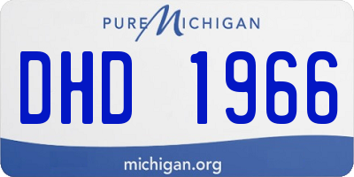 MI license plate DHD1966