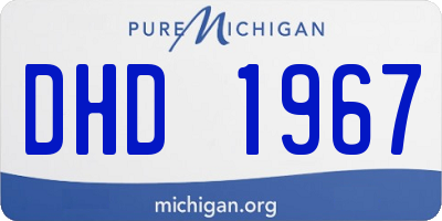 MI license plate DHD1967