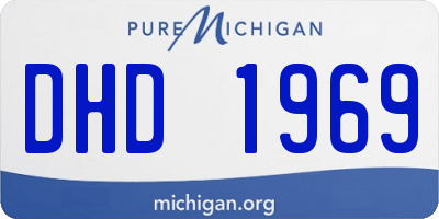 MI license plate DHD1969