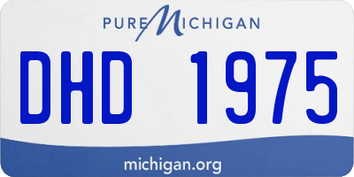 MI license plate DHD1975