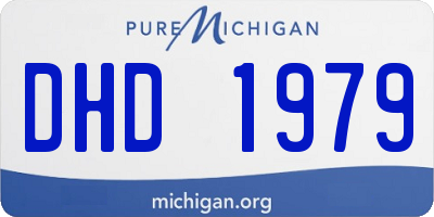 MI license plate DHD1979