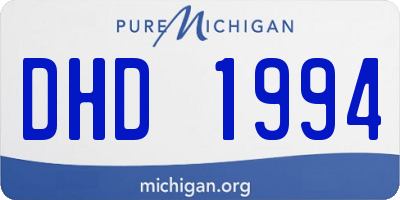 MI license plate DHD1994