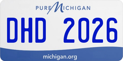 MI license plate DHD2026
