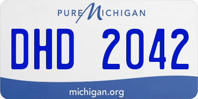 MI license plate DHD2042