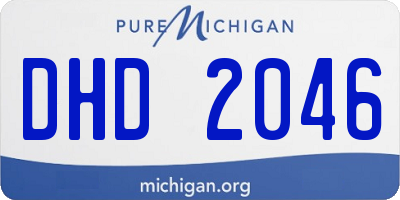 MI license plate DHD2046