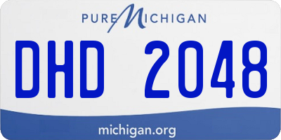 MI license plate DHD2048