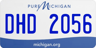 MI license plate DHD2056