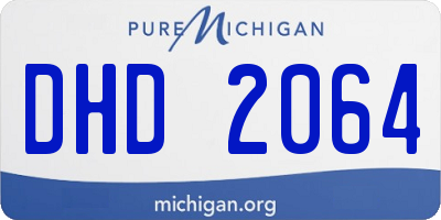 MI license plate DHD2064