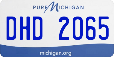 MI license plate DHD2065