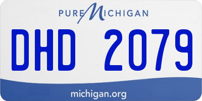 MI license plate DHD2079