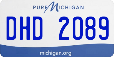 MI license plate DHD2089