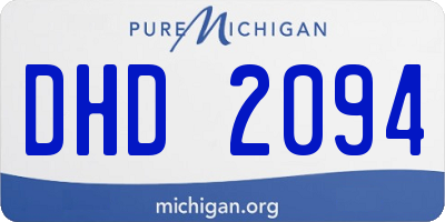 MI license plate DHD2094