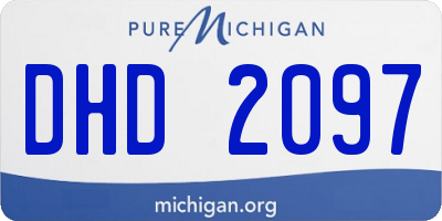 MI license plate DHD2097