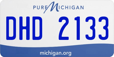 MI license plate DHD2133