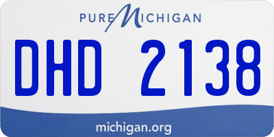 MI license plate DHD2138