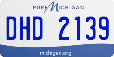 MI license plate DHD2139