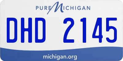 MI license plate DHD2145