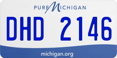 MI license plate DHD2146