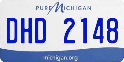 MI license plate DHD2148