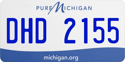 MI license plate DHD2155