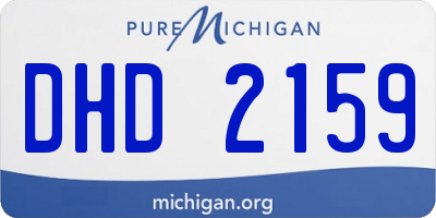 MI license plate DHD2159