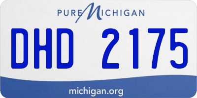 MI license plate DHD2175