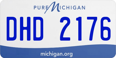 MI license plate DHD2176