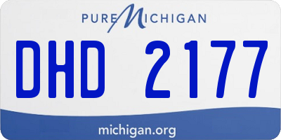 MI license plate DHD2177