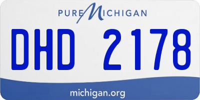 MI license plate DHD2178