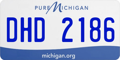 MI license plate DHD2186