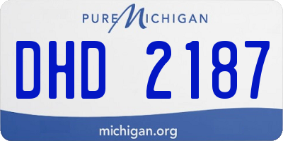 MI license plate DHD2187