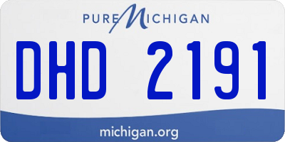 MI license plate DHD2191