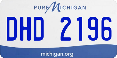 MI license plate DHD2196