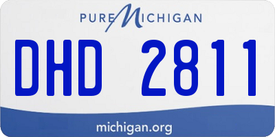 MI license plate DHD2811