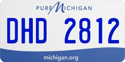 MI license plate DHD2812