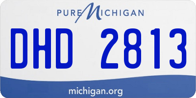 MI license plate DHD2813