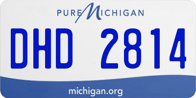 MI license plate DHD2814