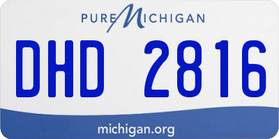 MI license plate DHD2816