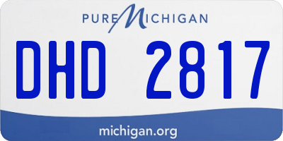 MI license plate DHD2817