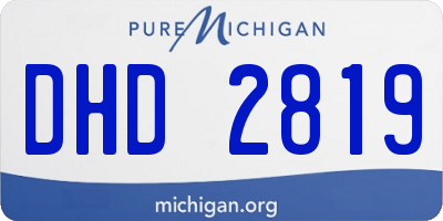 MI license plate DHD2819