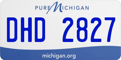 MI license plate DHD2827