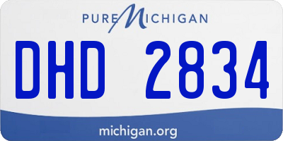 MI license plate DHD2834