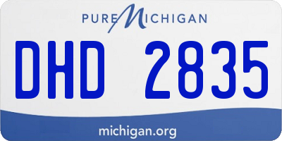 MI license plate DHD2835