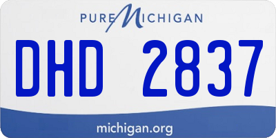 MI license plate DHD2837