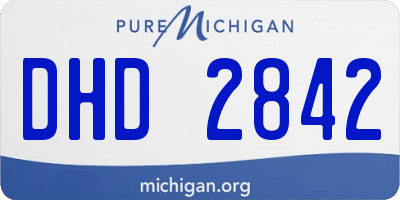 MI license plate DHD2842
