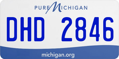 MI license plate DHD2846